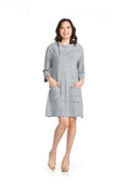 WHBLU Heathered A-Line Sweater Dress with pockets