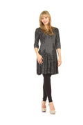 GREY Sublimation skirt paisley print dress
