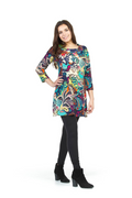 NAVY Multi Colored Paisley Print Sweater Dress