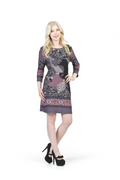 PURPL Paisley Print Sweater Dress