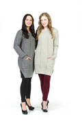 GREY Cable Knit Midi Sweater Dress