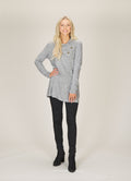 GREY Long Sleeve Tunic with Button Detail