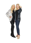 WHITE Global Printed Soft Cardigan