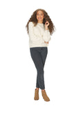CREAM Cream Plaid Knit Sweater