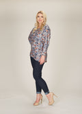 GREY High Low Floral Sweater