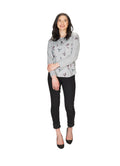 GREY Bird Print Sweater