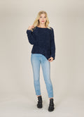 NAVY Chenille Knit Sweater
