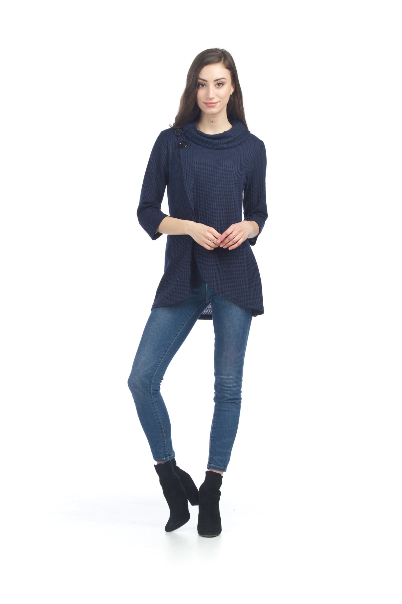 BURGN Waffle Crossover Top