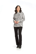 GREY Leopard Print Sweater