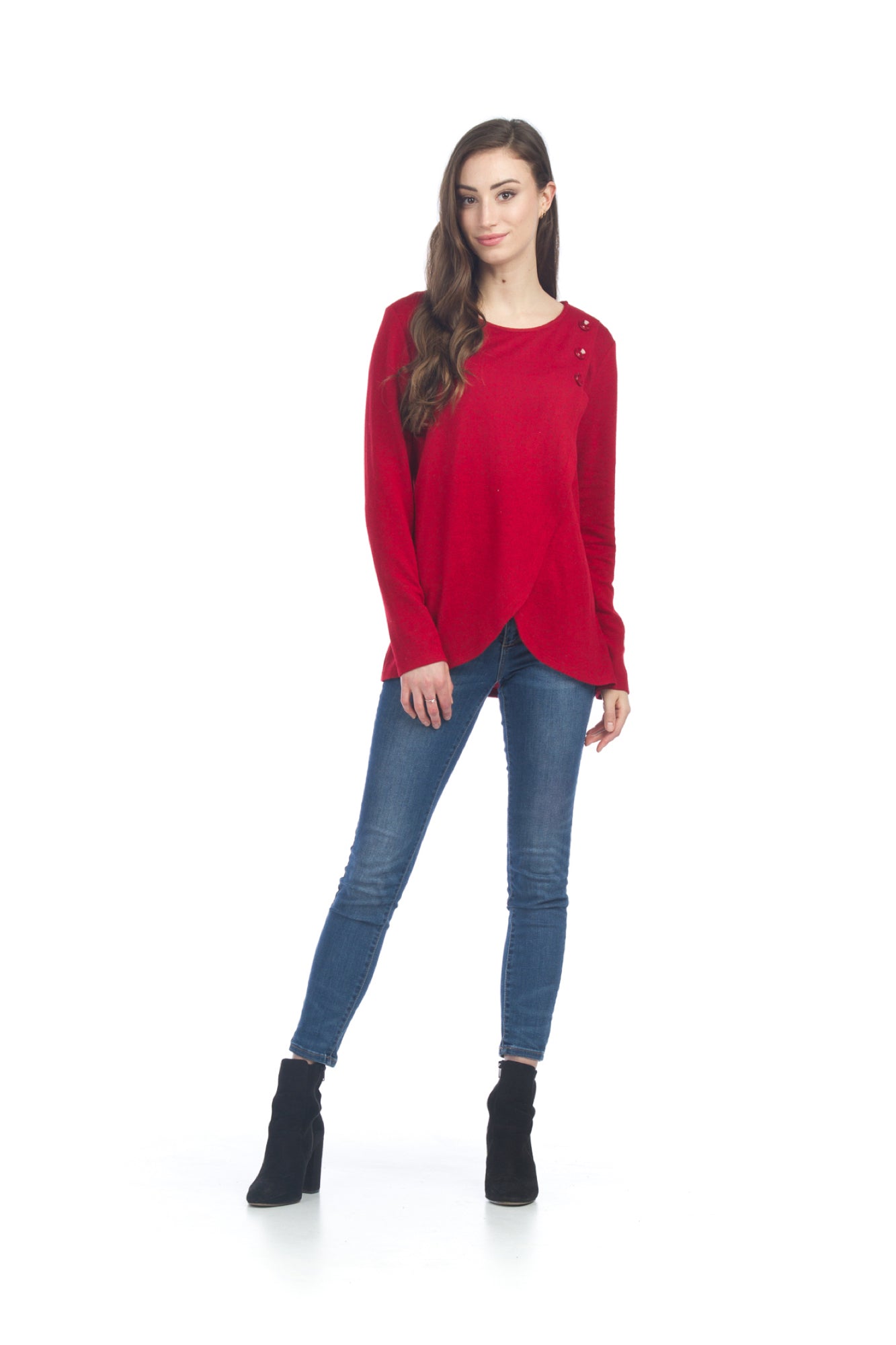 RED Crossover 3 Button Top