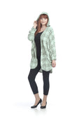 WHTBL Boucle Long Hooded Cardigan