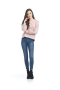 BLUSH Lurex Infused Dolman Sleeve Top