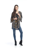 BROWN Leopard Kimono