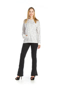 CREAM Knit Leopard Print Hoody with Kangaroo Pocket