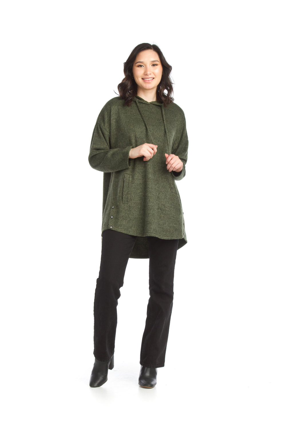 KHAKI Soft Oversized Sweater with Pockets