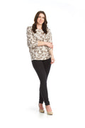 CREAM Brushed Leopard Dolman Sleeve Sweter