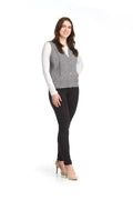 LGREY Button Front Vest