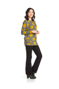 MUSTA Stripe & Dot Oversized Sweatshirt