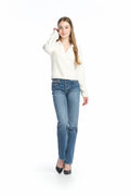 CREAM Chenille Polo Styloe Sweater