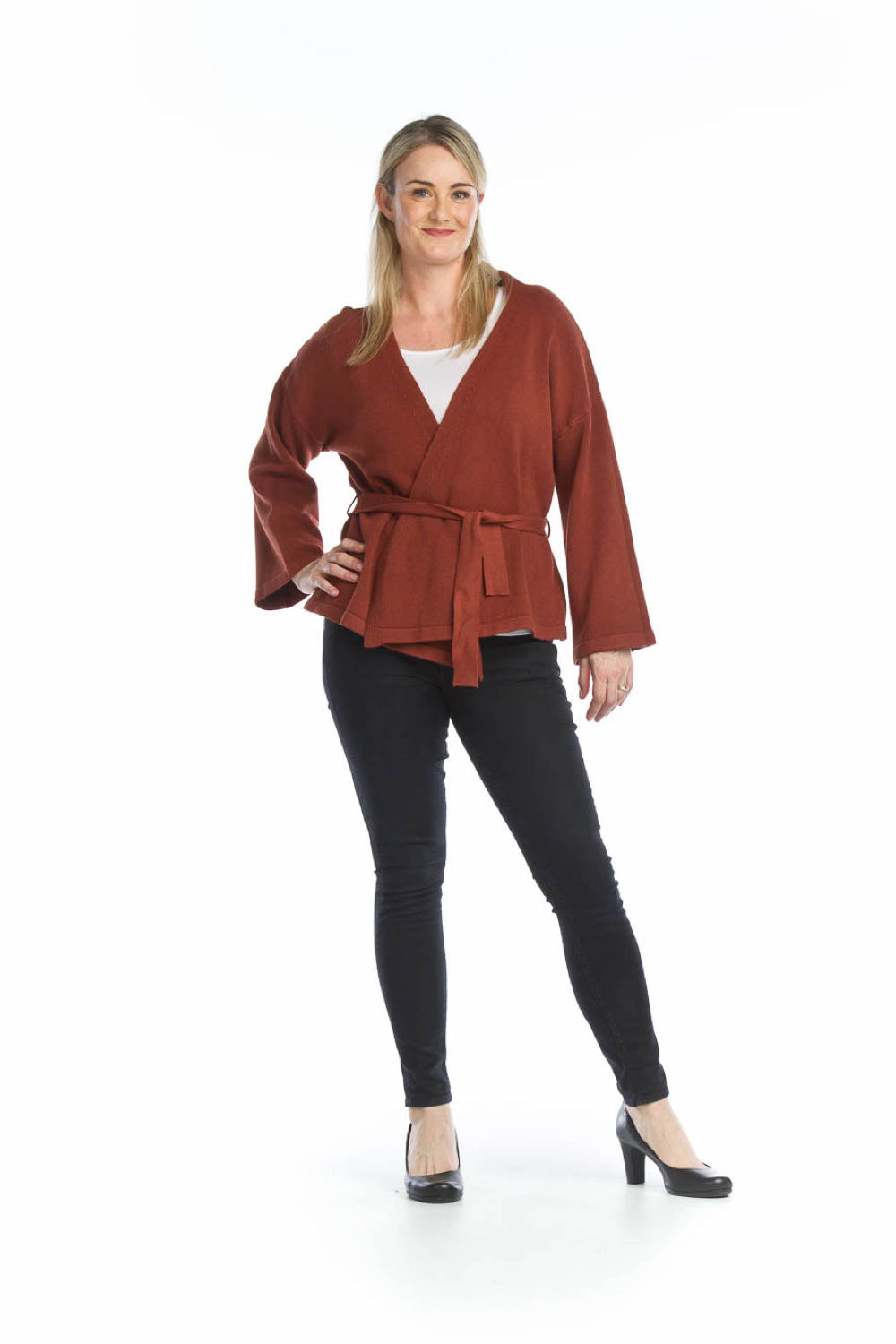 RUST Soft Wrap Cardigan