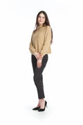 CAMEL Puff Sleeve Sweater