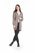 PINK Heathered Soft Hooded Cardi
