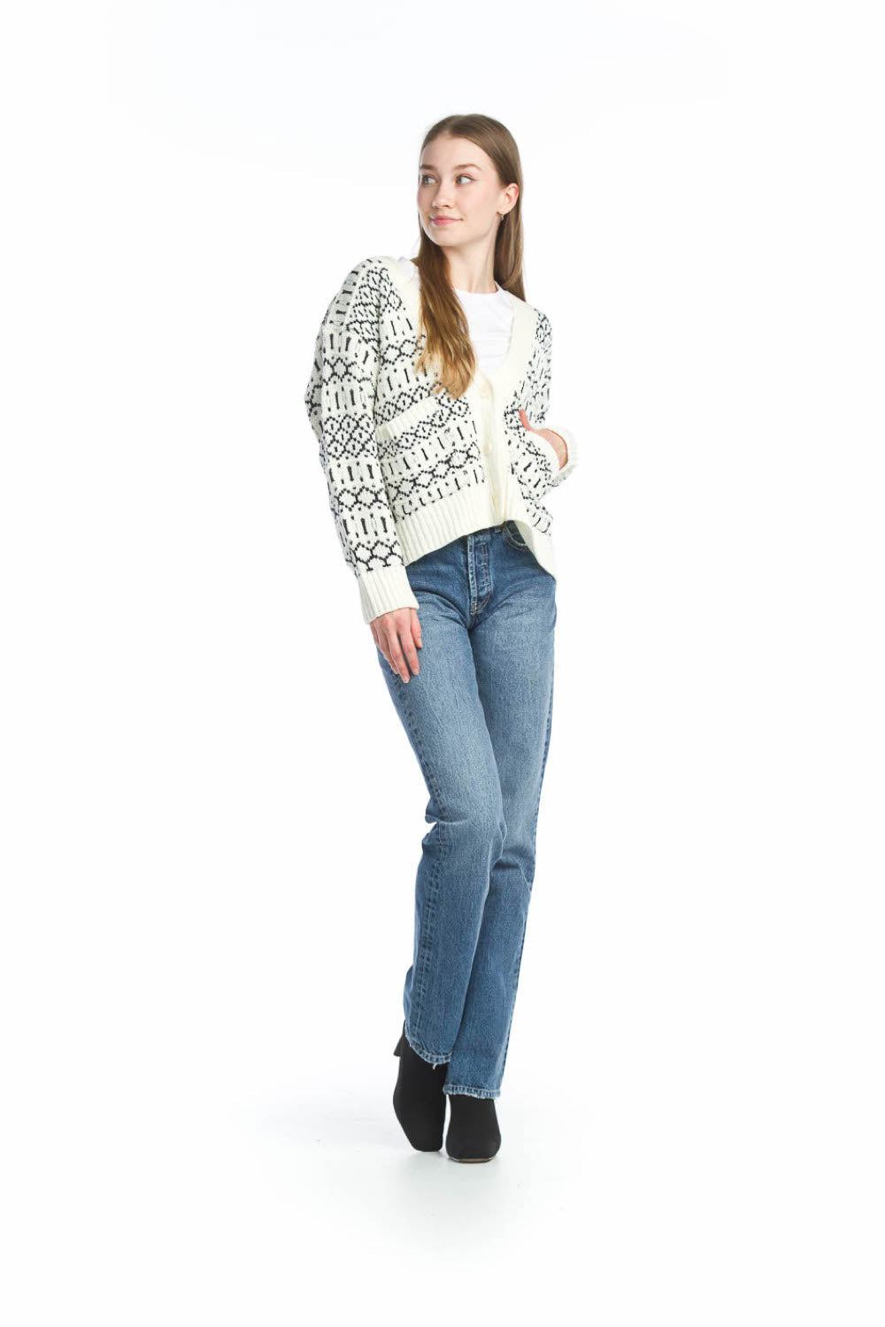 CREAM Nordic Cable Knit Cardigan