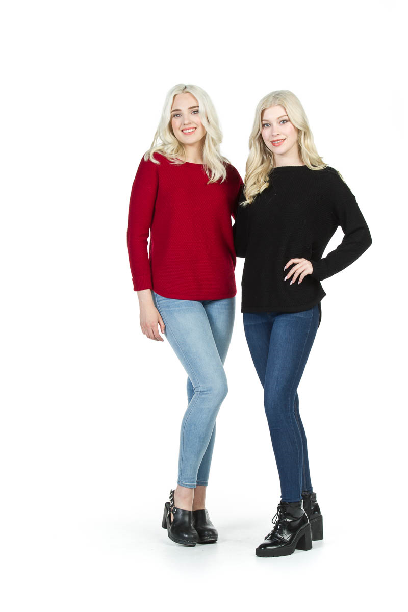 BLACK Zip Detail Sweater