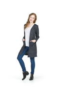 BLKGR Striped Textured Cardigan w Pockets