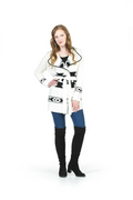 WHTBL Global Design Belted Cardigan