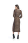 BROWN Leopard Print Wrap Dress