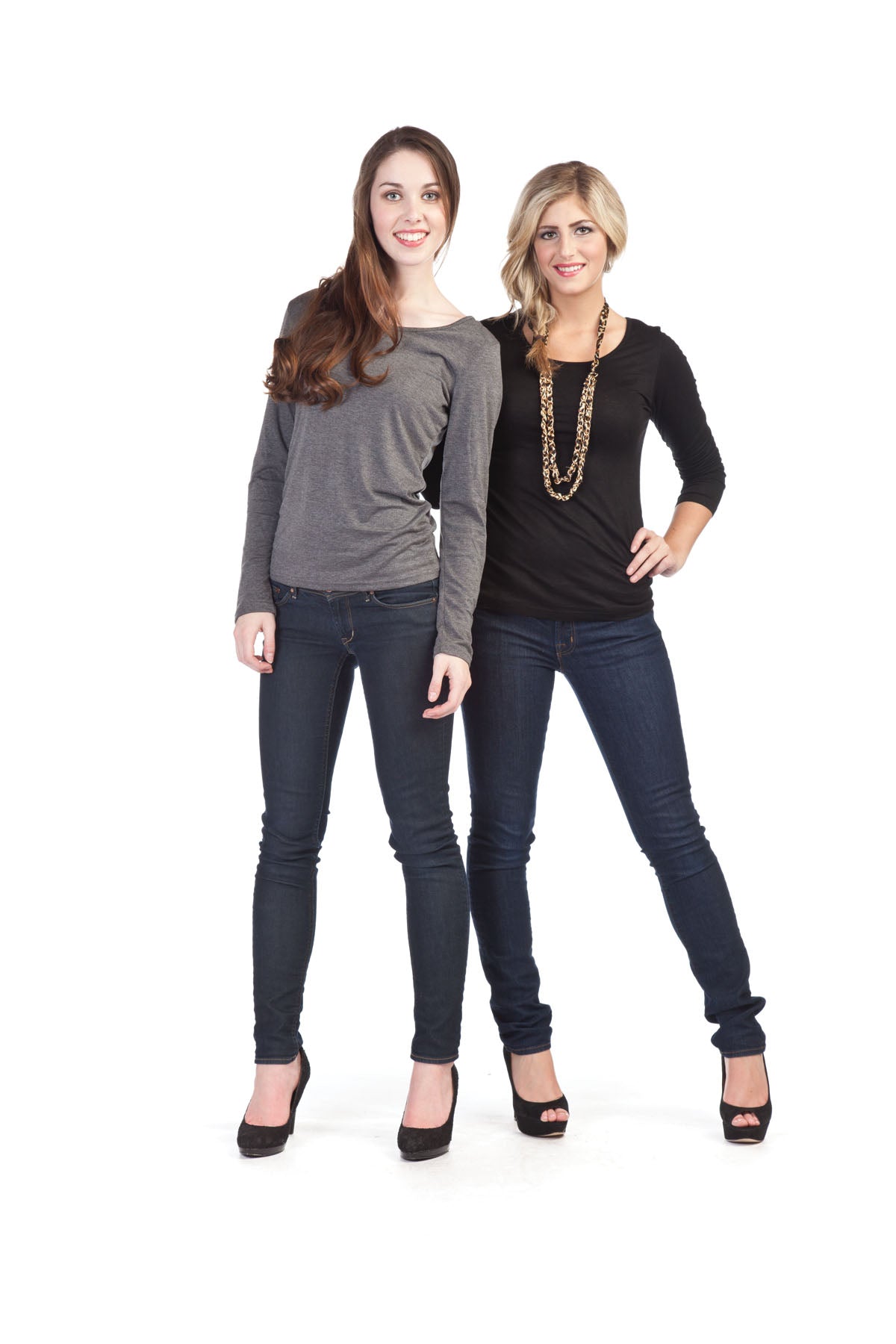 TEAL Basic Long Sleeves Knit Top