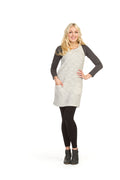 BLACK Boucle 2 pocket dress