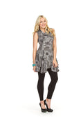 GREY Floral multi print hem detail dress