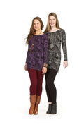 GREY Global print boat neck sweater dress