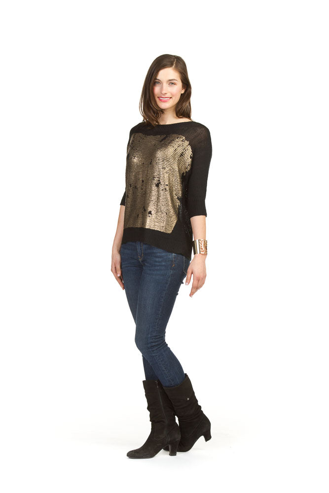 BLACK Gold print sweater