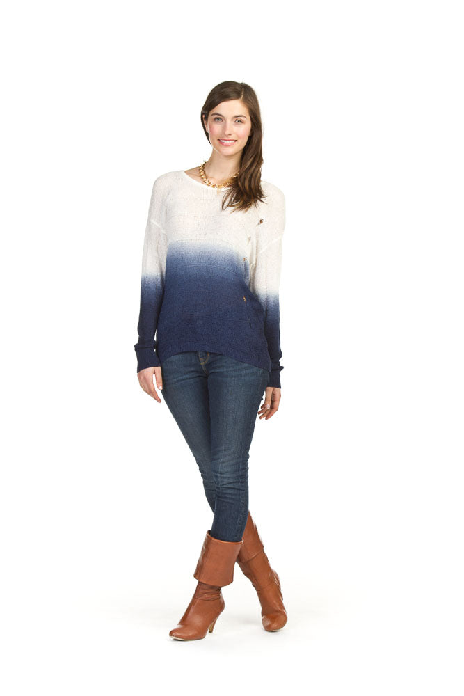 BLUE Ombrey dye pullover